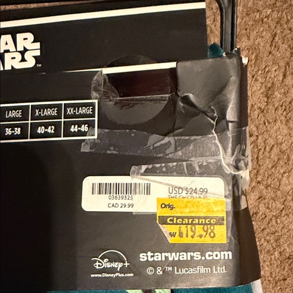 Star Wars Teal Lounge Pants with Baby Yoda Design - Picture 4 of 4